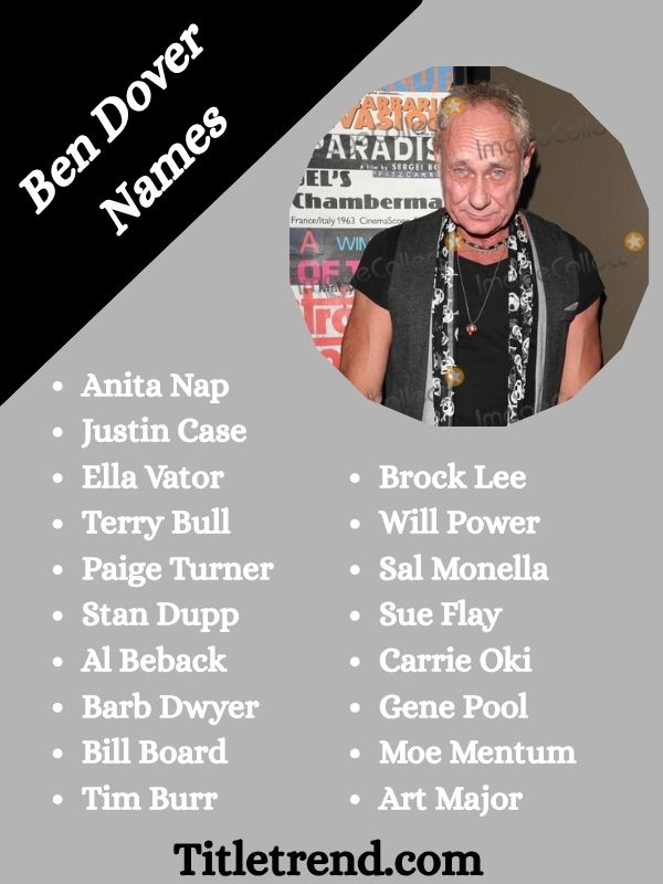 Ben Dover Names