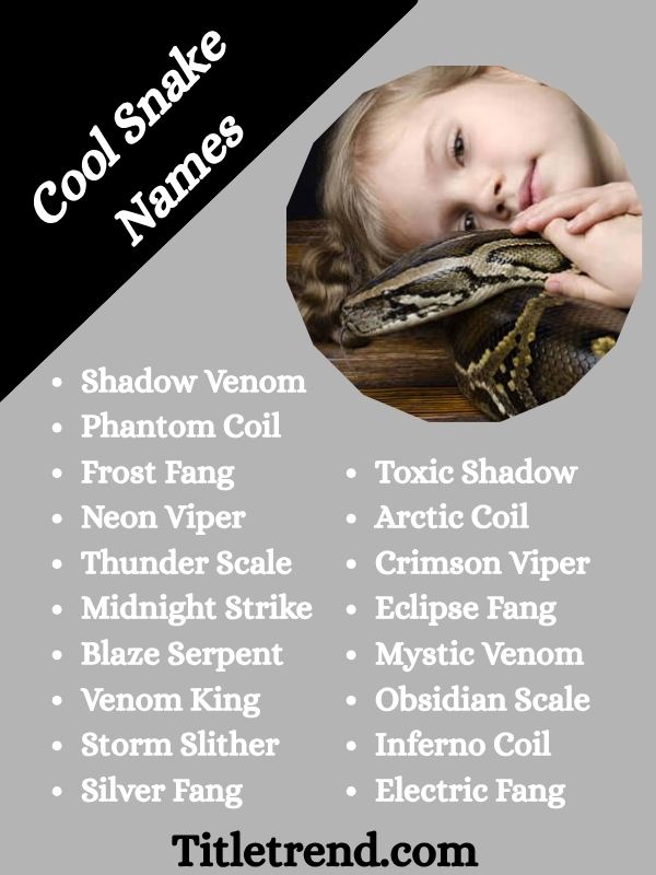 Cool Snake Names