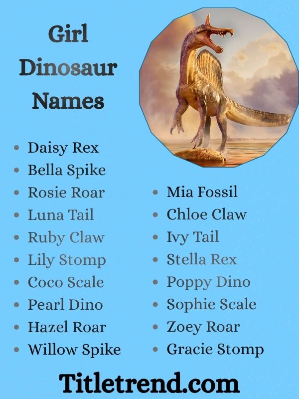 Girl Dinosaur Names