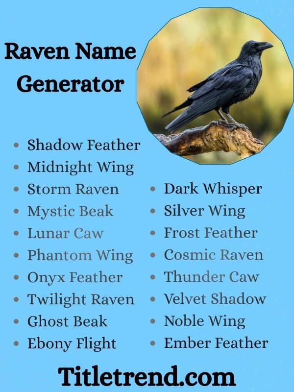 Raven Name Generator