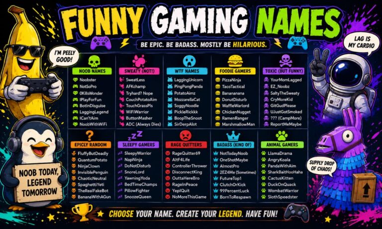 funny gaming names